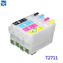 5sets Refillable ink cartridge for epson T2701 T2711 for epson WF3620/3640/710/620 7110DTW 7620DTWF WF 7610  WF-7710 WF-7720 2024 - buy cheap