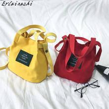 2019 Women Shoulder Bag Canvas Messenger Bags Bucket Handbags Mini Crossbody Bags for Girls Ladies Shopping Travel Bags Hot Sale 2024 - buy cheap