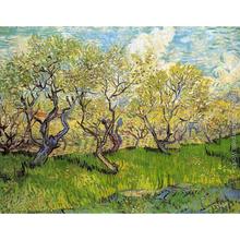 Orchard in Blossom I by Vincent Van Gogh Oil paintings reproduction Landscapes art hand-painted home decor 2024 - buy cheap