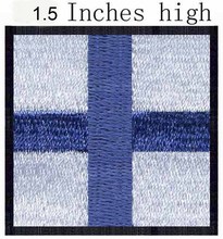 ICS X-Ray Flag embroidery patch 1.5" high shipping/compare price/Blue cross 2024 - buy cheap