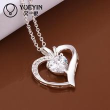 silver plated pendant Necklaces for women Wedding jewelry Classic Factory Price Wholesale 2024 - buy cheap