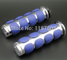 1 "25mm apertos de mão para honda guiador yamaha suzuki rebel vlx vl 400 800 vt sombra aero xv s vn softail azul e cromo 2024 - compre barato