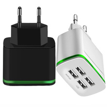 Universal 4 USB Quick Charge 5V 2A for EU US Plug Mobile Phone Fast chargers charging 2024 - buy cheap