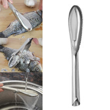 1 pc de aço inoxidável peixe escala removedor limpador scaler raspador descascador ferramenta cozinha 2024 - compre barato