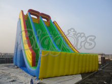 Novo Design PVC Material de Rock Escalada Inflável Duplo Slides Seco Para Playground 2024 - compre barato