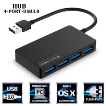 Nuevo adaptador de Hub compacto portátil USB 3,0 de 4 puertos de alta velocidad de 5Gbps para ordenador portátil Accesorios de ordenador Envío Directo 2024 - compra barato