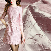 Tecidos rosa de pele do jacquard brocado, tecido de costura para roupas, material de patchwork, tecido de flores 135cm diy, 1 metro 2024 - compre barato