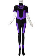 Linterna de manga corta, traje de LICRA para Halloween, versión especial, color morado, envío gratis 2024 - compra barato