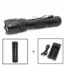 502B UV Flashlight Purple Light Ultraviolet 395nm UV LED Torch Light Self Defense Lamp Use 18650 battery 2024 - buy cheap