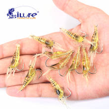 Ilure 10 pçs/saco 4.5cm 2g iscas de pesca salva-vidas iscas macias iscas iscas macias ganchos camarões iscas macias fechaduras souple crankbait 2024 - compre barato