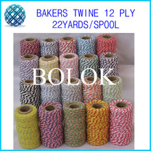 37 kind color Cotton Baker twine (22yard/spool) halloween cotton divine twine(100pcs/lot),packing string 2024 - buy cheap