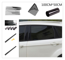 1mx50cm car glass window solar film stickers heat insulation sunscreen for Audi I Ah Ah A8 A3 A4 A6 A5 Q7 R A3 3-Door 2024 - buy cheap