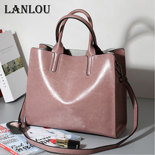 LAN LOU New Shoulder bag Leather Ladies Vintage HandBags Luxury Women bag Designer Brand Bags for women 2019 crossby bags 2024 - buy cheap