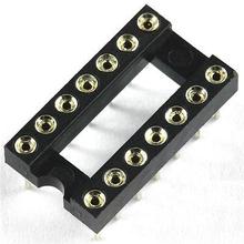 10pcs 14Pin DIP SIP Round IC Sockets Adaptor Solder Type gold plated machined 2024 - buy cheap