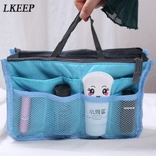 Bolsa de maquiagem multi funcional, casual, para viagem, grande capacidade, organizador de cosméticos, bolsa de maquiagem, 2019 2024 - compre barato