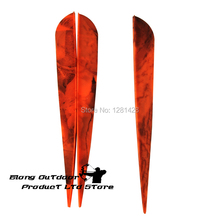 100x 5 "laranja camo palhetas tpu plástico para setas de carbono parafusos caça tiro com arco frete grátis 2024 - compre barato