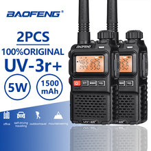 2pcs BaoFeng UV-3R+ Upgrade Version Mini Walkie Talkie Dual Band Dual Display Amateur Radio Amador Ham Two Way Radio Comunicador 2024 - buy cheap