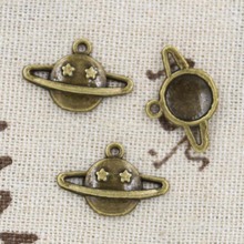 12pcs Charms planet star 13x20mm Antique Making pendant fit,Vintage Tibetan Bronze Silver,DIY Handmade Jewelry 2024 - buy cheap