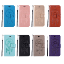 Funda de cuero con patrón de búho atrapasueños para Huawei P20 / P20 Lite / P20 Pro, cubierta tipo billetera con tapa, soporte para tarjetas y Dinero 2024 - compra barato