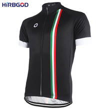 HIRBGOD Italy Flag Stripe Men's Cycling Jersey Short Sleeve Sport Bicycle Bike Shirt Clothing Wear Jerseys Maillot-NR191 2024 - buy cheap