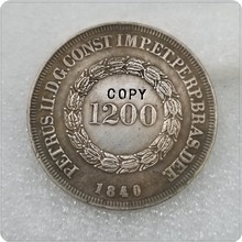 1840 Brasil 1200 Reis COPIAR MOEDAS 2024 - compre barato