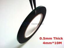 Wholesale 5x 4mm*10M*0.5mm Thick Black Two Sides Adhesive Sponge Foam Tape Gasket for Mobilephone Repair dust proof 2024 - buy cheap