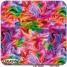 iTAATOP Hydro Film TSCY1343 0.5M * 2/10/20M Colorful Water Transfer Printing Film 2024 - buy cheap