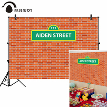 Allenjoy фото фон для фотосъемки aiden улица кирпичная стена Сезам мультфильм детский праздник рамка фон портретная дверь 2024 - купить недорого