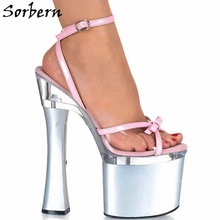 Женская обувь Sorbern, дизайнерские босоножки на платформе с каблуком 10 Hgih, на заказ, 2019 2024 - купить недорого