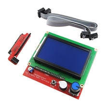 1 комплект 3D принтер смарт контроллер RAMPS 1,4 LCD 12864 ЖК-панель управления синий экран 2024 - купить недорого