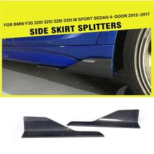 Car Side Skirts Splitters Flaps Winglets for BMW 3 Series F30 320i 325i 328i 335i M Sport Sedan 2013 - 2017 Carbon Fiber / FRP 2024 - buy cheap