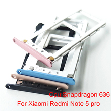 Sim Card Adapter For Xiaomi Redmi Note 5 Pro SIM Card Tray Holder Slot Replacement 2024 - buy cheap