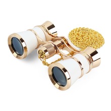 Telescopio Binocular compacto con revestimiento de cristal para teatro/Opera, minitelescopio compacto con cadena, regalos para mujeres y niños, 3x25 2024 - compra barato