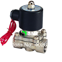 2pcs/lots Free Shipping 1/2" Stainless Steel Electric Solenoid Valve 12VDC Normally Closed FKM 2S160-15 DC24V,AC110V or AC220V 2024 - buy cheap