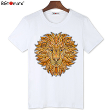 Camisa de moda de verão de moda de verão de moda de leão de bgtomato para homens 2024 - compre barato