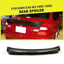 Car-Styling Carbon Fiber Rear Trunk Spoiler Lip Wing for BMW E46 M3 1999 - 2006 2024 - buy cheap