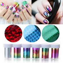 1PC Holographic Starry Stickers Nail Foil Glitter Transfer Sticker 24 Patterns Manicure Nail Art Decoration 2024 - buy cheap