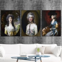 Impresiones en lienzo para decoración del hogar, impresiones en lienzo, imágenes del hogar, retrato de mujer británico de Thomas GAINS 2024 - compra barato