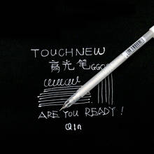 TOUCHNEW 0.8mm Highlight Liner Sketch Markers White Paint Marker Pen White Gel Pen Art Markers Manga Painting Supplies 2024 - buy cheap