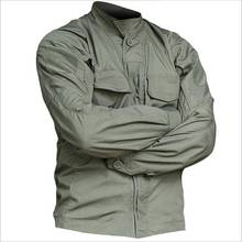 Новейшая тактическая рубашка с длинными рукавами, Военная Тактическая Военная униформа, высококачественные рубашки-карго с множеством карманов, камуфляжная одежда 2024 - купить недорого