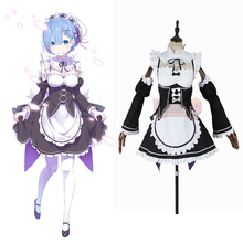 REM maid Cosplay  re zero Re0 Re: Life in  a Different World from Zero adult costume full set outfit custom made 2024 - buy cheap