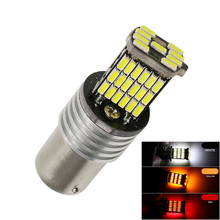 Luces LED 1156 BA15S P21W 45 SMD para coche, marcador automático, luz de lectura, Bombilla de iluminación Interior, rojo y blanco, 4014 2024 - compra barato