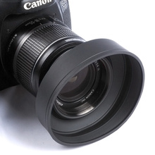 3-ступенчатая Резиновая бленда 62 мм для объектива Canon Nikon Sony Pentax Olympus DSLR 62 мм 2024 - купить недорого
