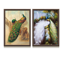 Pavão bonito Animais de Impressão Pintura da Lona Arte Da Parede Moderna Nordic Cartazes E Impressões Parede Pictures For Living Room Decor 2024 - compre barato