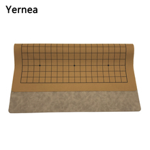 Yernea New Go Game Board High-quality Leather Go Board One Side Suede Leather 19 Line International Go Chess Weiqi 2024 - buy cheap