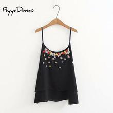 Tank Tops Women Loose Elegant Flower Embroidery Lace Blouse 2020 New Fashion Summer Tube Top Sleeveless Shirt Clothing Plus Size 2024 - buy cheap