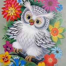 Full square/Round drill Diamond embroidery Cute owl 5D DIY diamond Painting Cross Stitch Rhinestone Mosaic decor 2024 - buy cheap