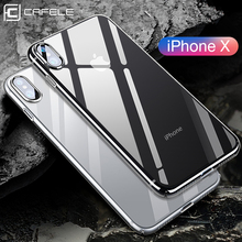 CAFELE-funda transparente de silicona para iPhone, carcasa ultrafina suave de TPU para iPhone SE 2020 X XR XS MAX 12 11 Pro MAX 2024 - compra barato