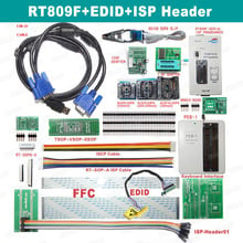 NEW RT809F Programmer +EDID Cable  LCD Universal EPROM FLASH VGA ISP AVR GAL PIC Programmer + PEB-1 board+ ISP Header01 2024 - buy cheap