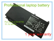 11.1V 69WH Original new N750 battery for N750JV N750Y47JV-SL N750JK N750JK C32-N750 2024 - buy cheap